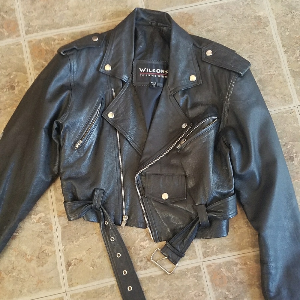 Wilson Leather Motorcycle jacket XS